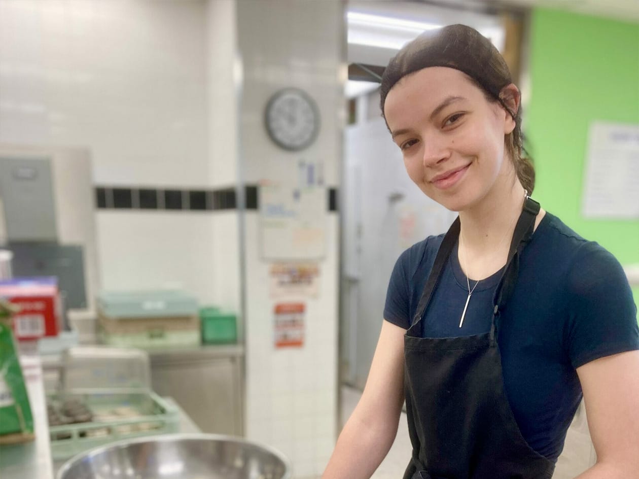 Woman in Kitchen at Progress Place
